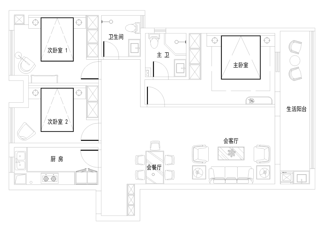 融創(chuàng)臨江府119㎡